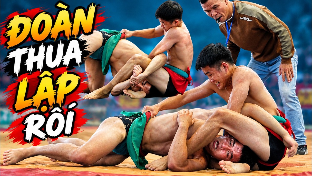 LẬP vs ĐOÀN trận đấu thực sự cống hiến Đấu Vật Traditional Vietnamese Mens Wrestling .