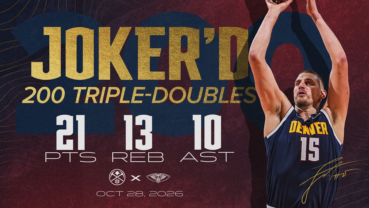 Nikola Jokić Gets His 200TH TRIPLE-DOUBLE 🃏 | Game Highlights DEN vs. NOP