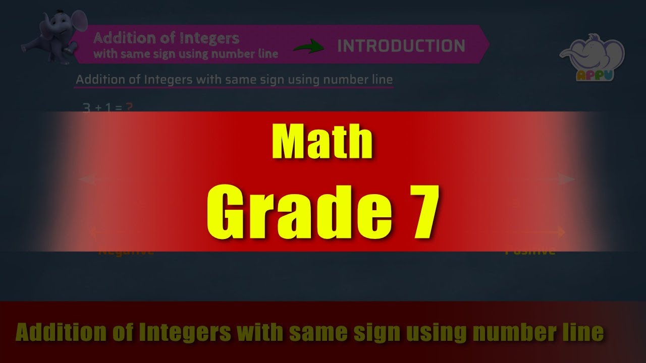 Grade 7 Math Videos