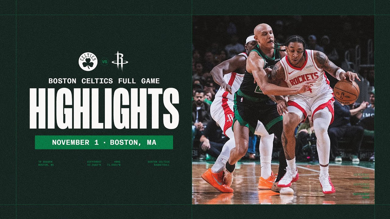 Boston Celtics fall 128-101 to Houston Rockets at TD Garden | Extended Highlights