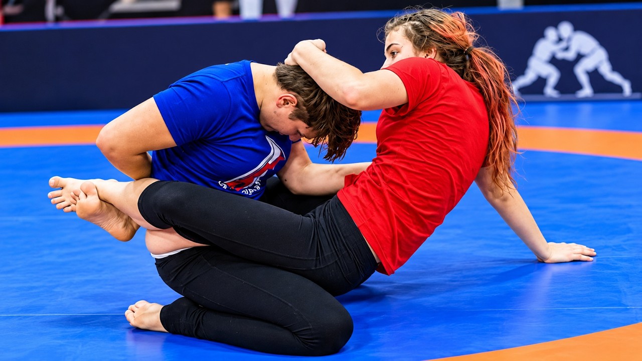 Girl vs Boy Submission Match | Intense Wrestling Showdown!🤼♀️