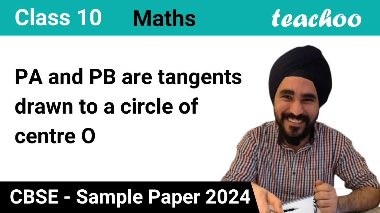 CBSE Class 10 Sample Paper for 2024 Boards - Maths Standard
