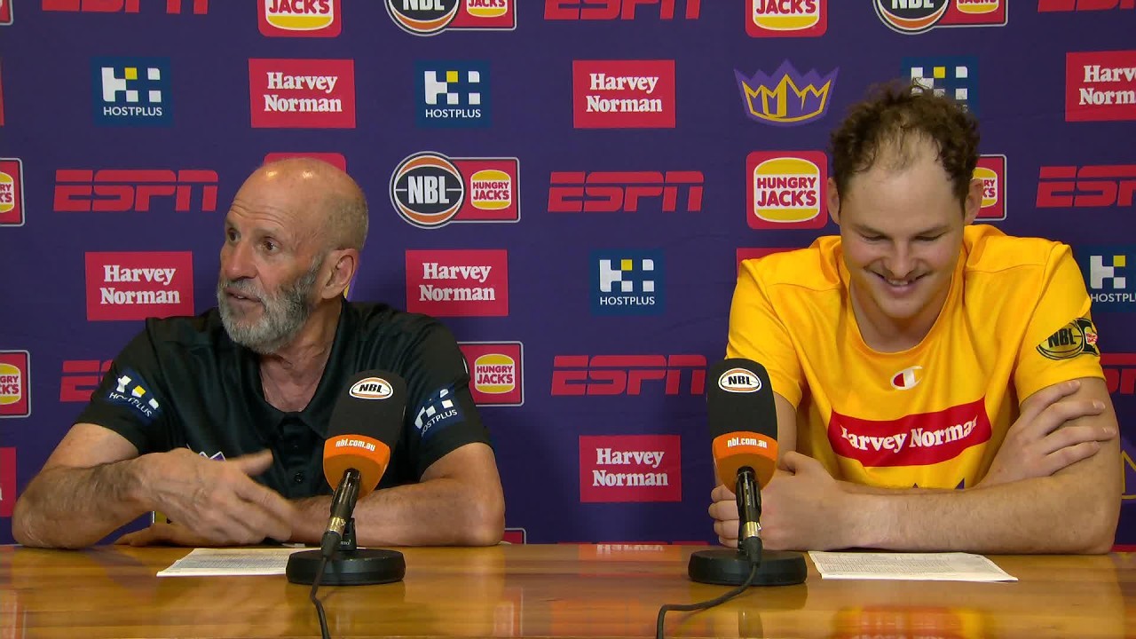 Brian Goorjian and Jason Spurgin press conference vs Tasmania JackJumpers - Round 7, NBL27