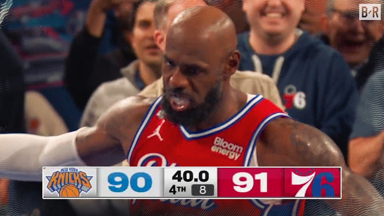 Clutch LeBron 🔥 76ers vs. Knicks Ending