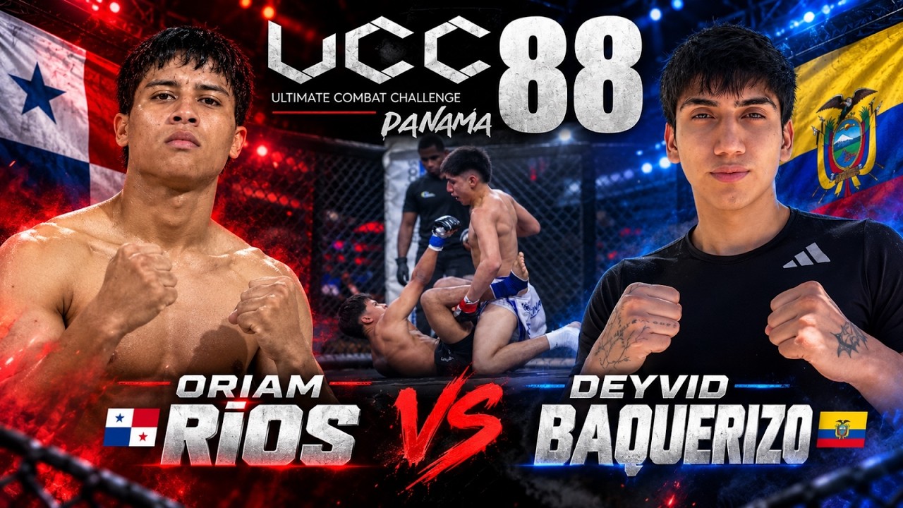 🔥 ¡NO PARARON DE ATACAR! 😱 Ríos 🇵🇦 vs Baquerizo 🇪🇨 | MMA AMATEUR UCC 88